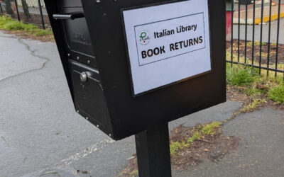 New book return box for our Biblioteca