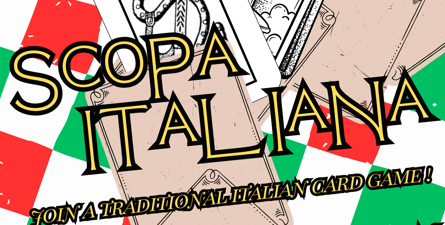 Next Scopa event Sat June 14