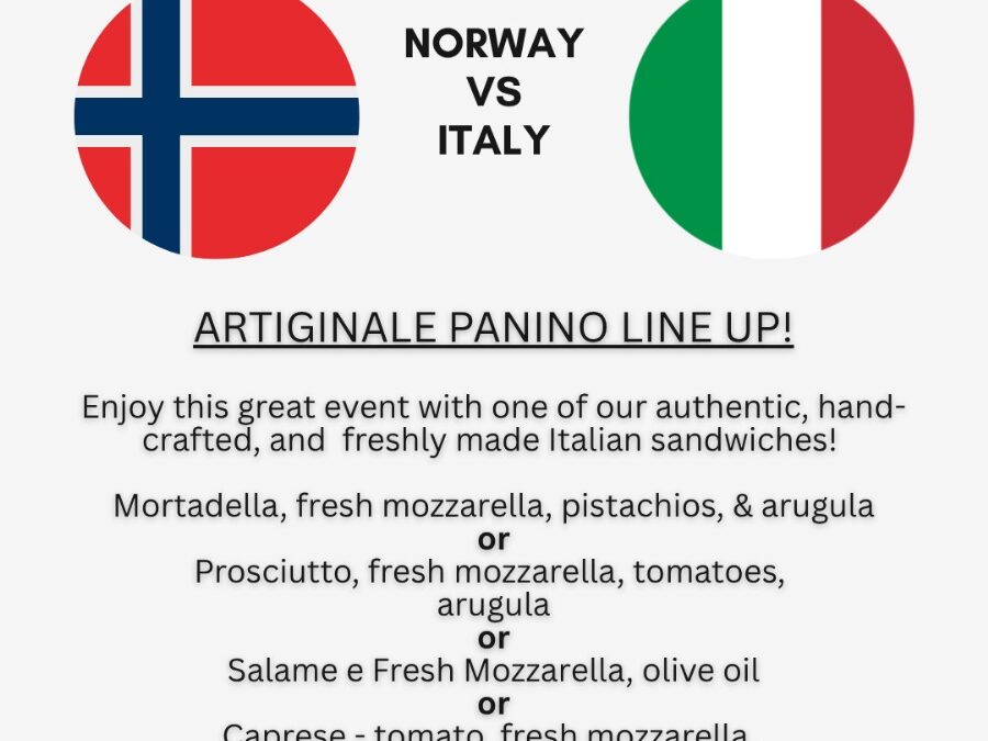 Italy v Norway Watch Party!!!
