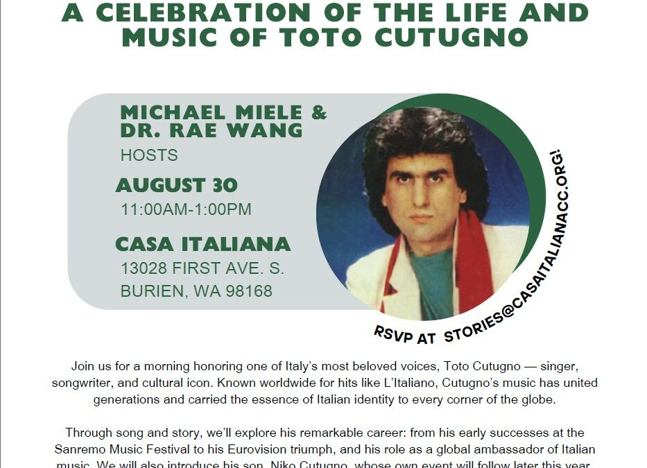 Toto Cutugno: A Celebration of Life